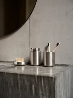 Clearance Zone Denmark Ume toothbrush holder, Steel Silver-coloured