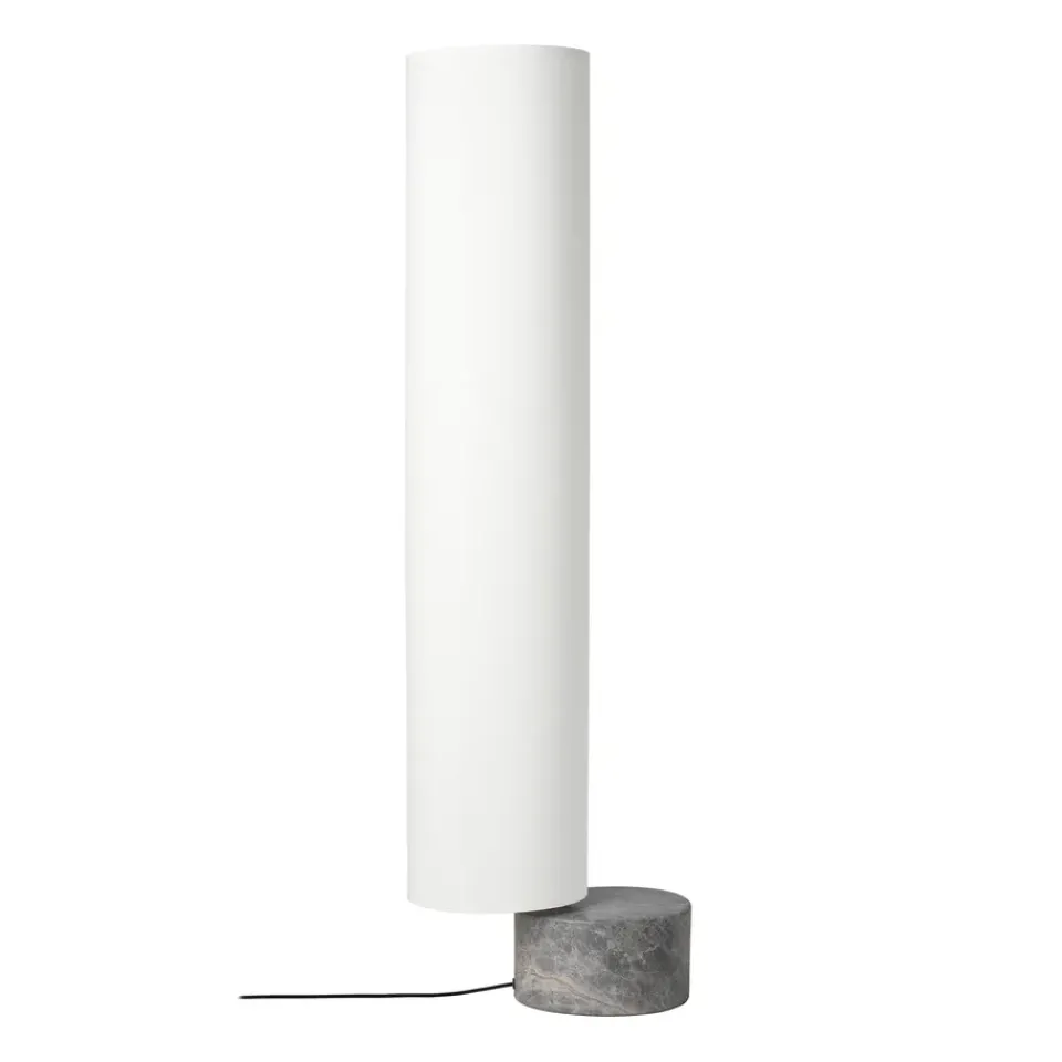 Reading Lamps|Floor Lamps^GUBI Unbound floor lamp 120 cm, White-grey marble WhiteGrey