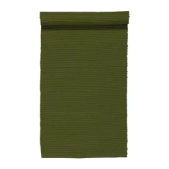 Table Runners^Linum Uni table runner 45x150 cm, Dark olive Green