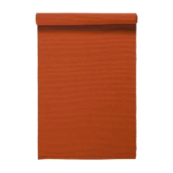 Outlet Linum Uni table runner 45x150 cm, Rust Orange