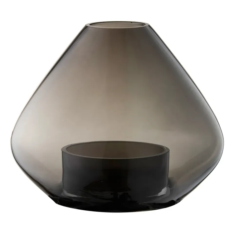 Tea Light Holders, Lanterns & Candle Dishes^AYTM Uno lantern-vase 12 cm, Black