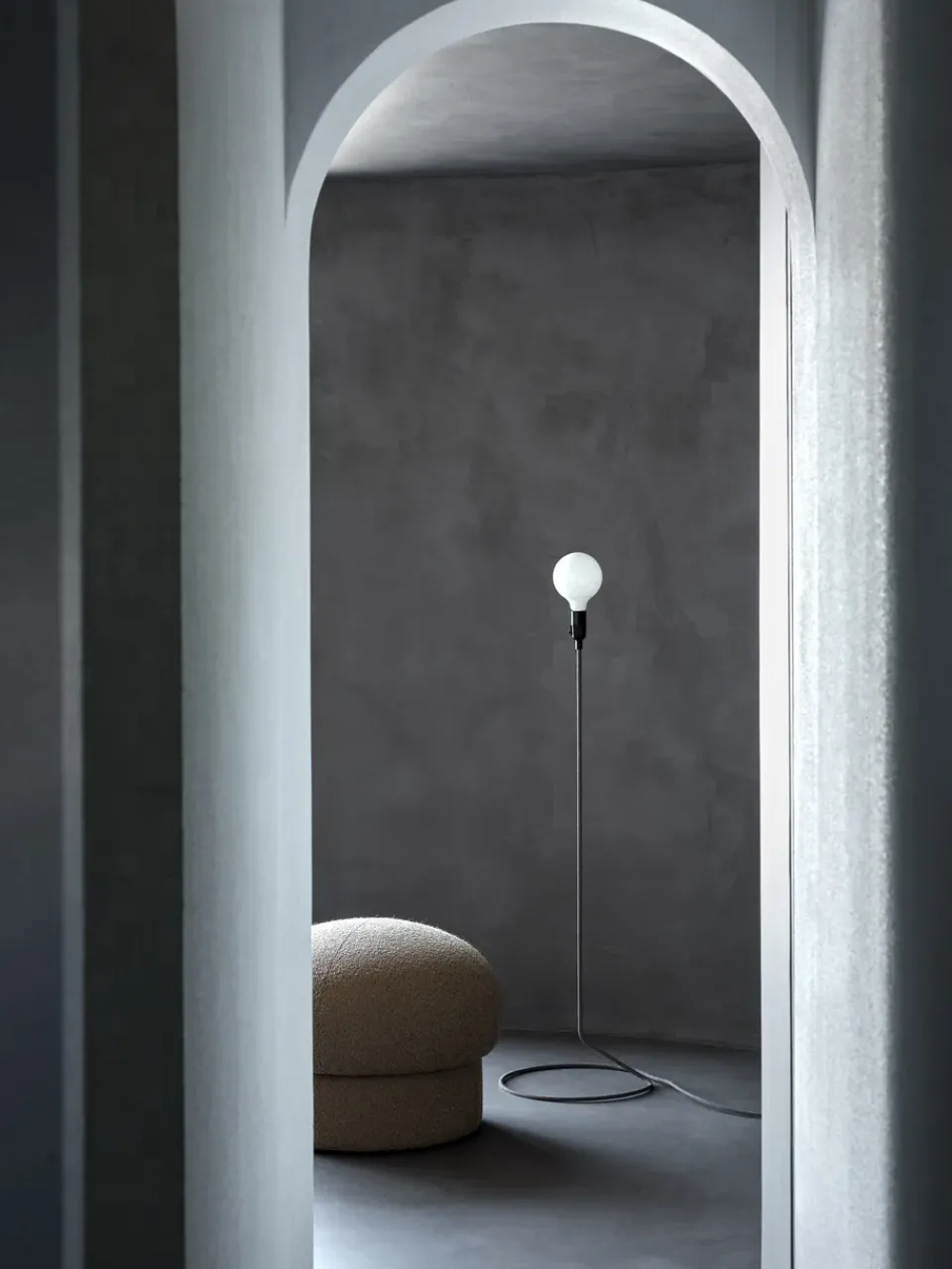 Clearance Design House Stockholm Uno pouf Ø50 cm, Brown
