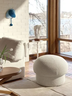 Sitting Poufs^Design House Stockholm Uno pouf Ø65 cm, Cream White