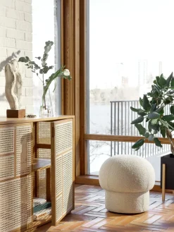 Sitting Poufs^Design House Stockholm Uno pouf Ø50 cm, Cream White