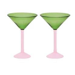 Long Drink & Highball Glasses|Cocktail & Martini Glasses^URBAN NATURE CULTURE gift set martini glasses 2-pack, Green