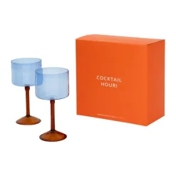 Clearance URBAN NATURE CULTURE gift set gin-tonic glasses 2-pack, Blue