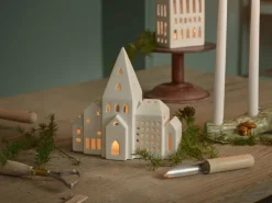 Online Kähler Urbania candleholder, City White
