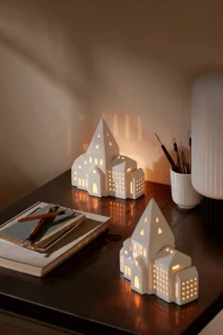 Online Kähler Urbania candleholder, City White