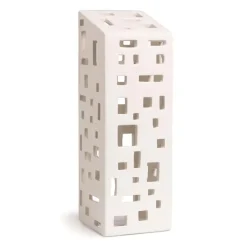 Tea Light Holders, Lanterns & Candle Dishes^Kähler Urbania candleholder, Højhus White