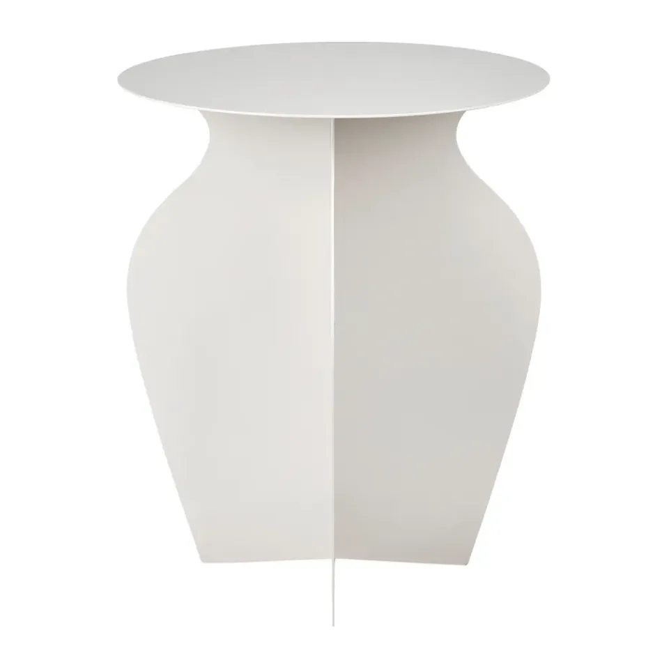Side Tables^Broste Copenhagen Urna side table Ø35x45 cm, Rainy day Grey