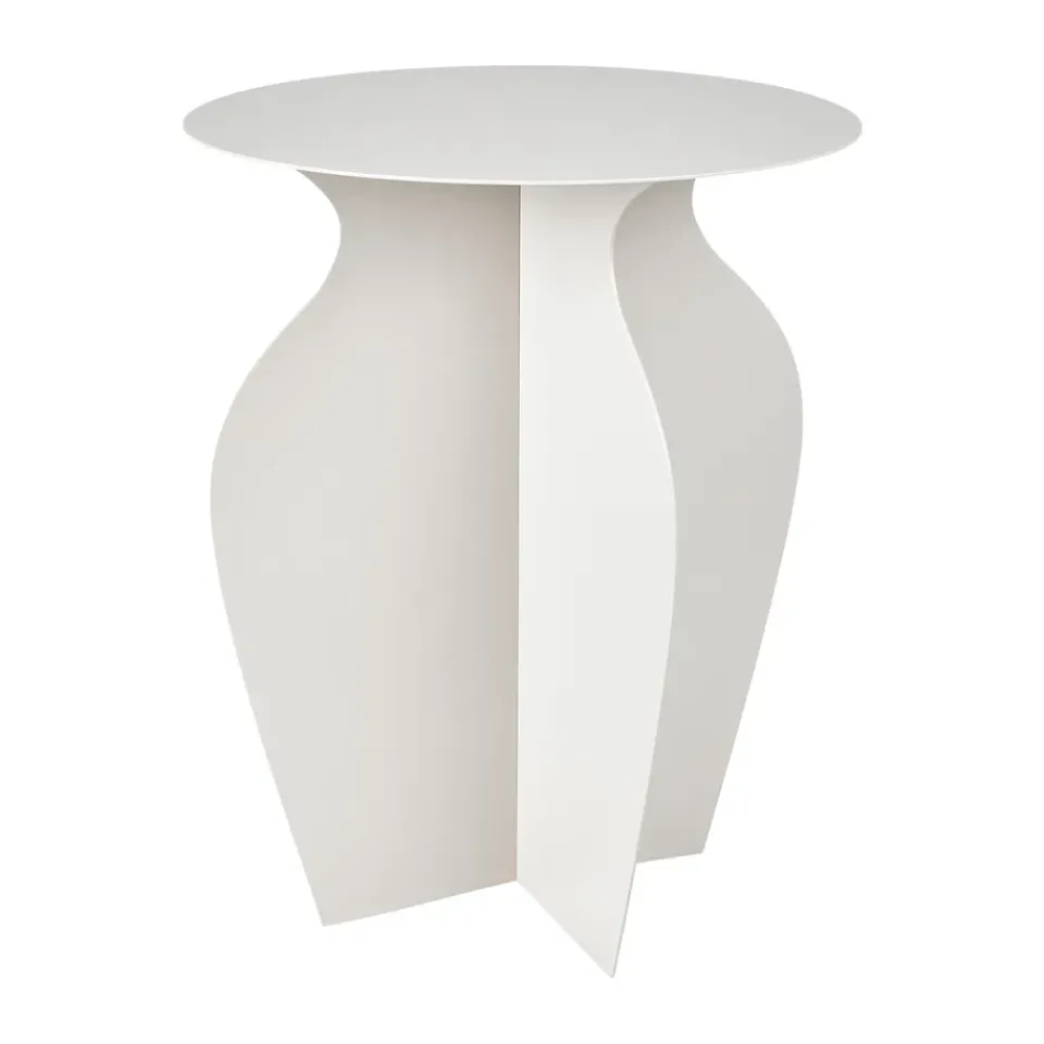 Side Tables^Broste Copenhagen Urna side table Ø35x45 cm, Rainy day Grey