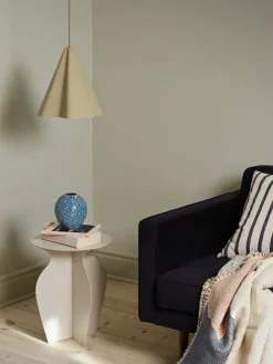 Side Tables^Broste Copenhagen Urna side table Ø35x45 cm, Rainy day Grey