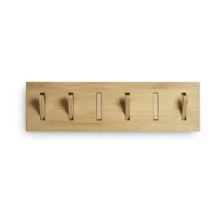 Clothes Racks, Coat Stands & Hangers|Clothes Racks, Coat Stands & Hangers^Ethnicraft Utilitile wall hanger clothes hanger, Lacquered oak-large Brown