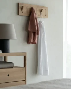 Clothes Racks, Coat Stands & Hangers|Clothes Racks, Coat Stands & Hangers^Ethnicraft Utilitile wall hanger clothes hanger, Lacquered oak-large Brown