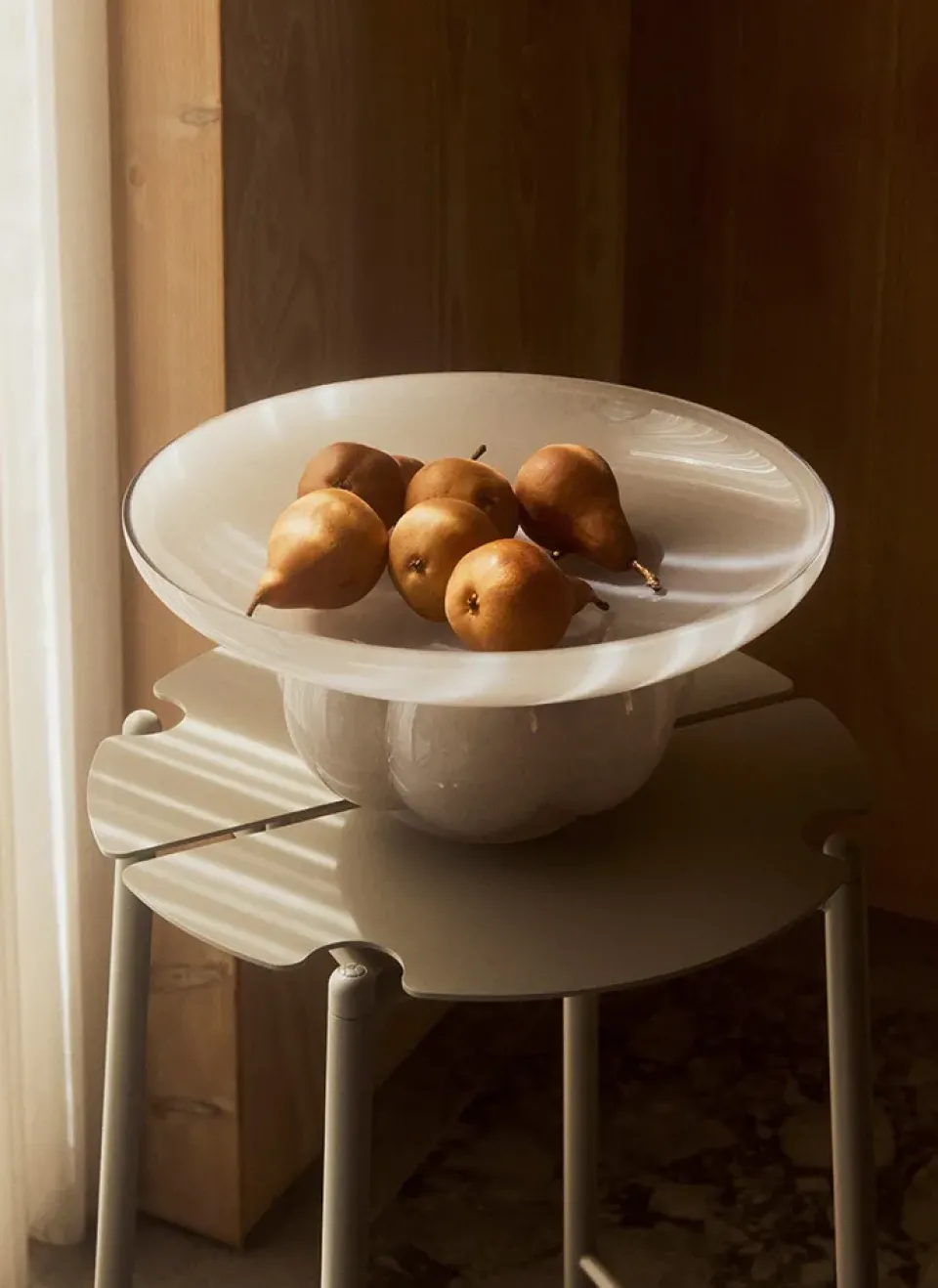 Best AYTM Uva glass bowl, Dove GreyBrown
