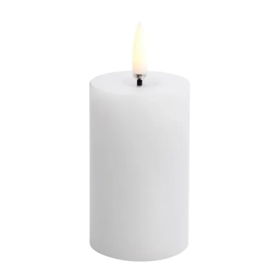 Discount Uyuni Lighting Uyuni LED Block Candle melted, , Ø5x7.5 cm White