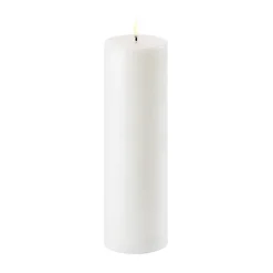 New Uyuni Lighting Uyuni LED Block candle Ø7.8 cm, 25 cm White