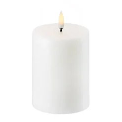 New Uyuni Lighting Uyuni LED Block candle Ø7.8 cm, 10.1 cm White