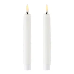 Led-Candles^Uyuni Lighting Uyuni LED Taper candles 2-pack, 15,5 cm White
