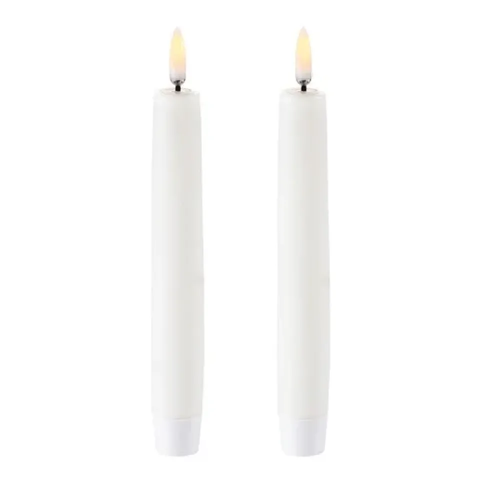 Led-Candles^Uyuni Lighting Uyuni LED Taper candles 2-pack, 15,5 cm White