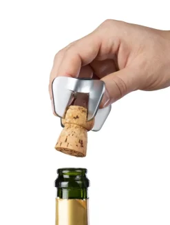 Bottle Openers^Vacuvin champagne opener, Stainless steel Silver-coloured