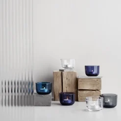 Tea Light Holders, Lanterns & Candle Dishes^Iittala Valkea lantern 60 mm, Grey