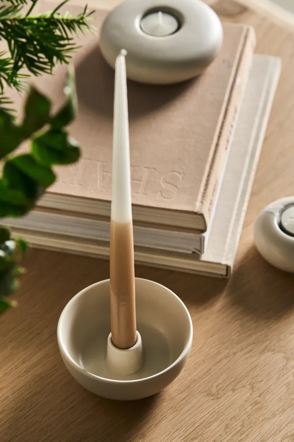 New Scandi Living Valley candle sticks Ø12 cm, Beige