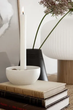 Discount Scandi Living Valley candle sticks Ø12 cm, White