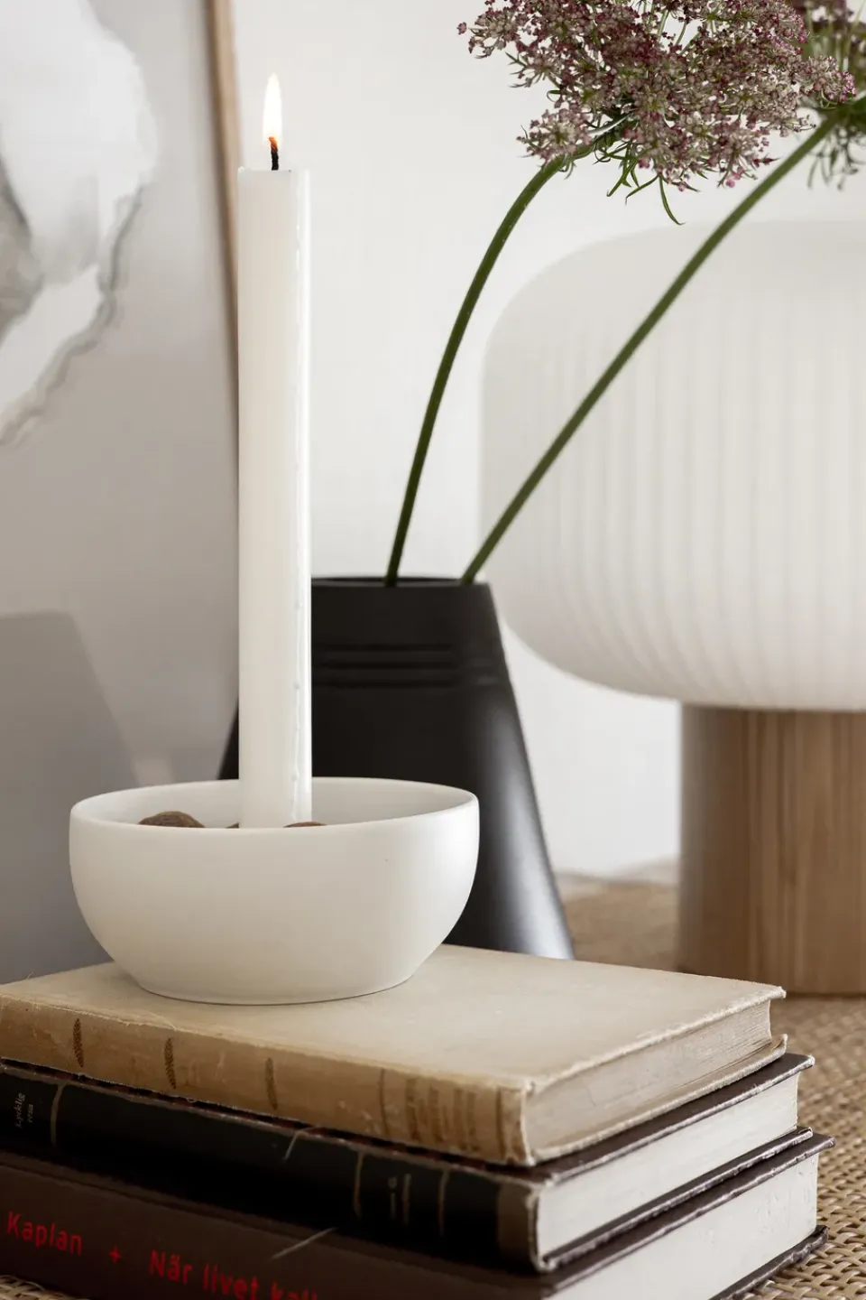 Discount Scandi Living Valley candle sticks Ø12 cm, White
