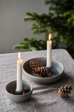 Candle Holders^Scandi Living Valley candle sticks Ø21 cm, Grey