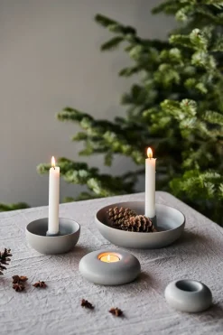 Candle Holders^Scandi Living Valley candle sticks Ø21 cm, Grey