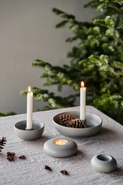 Clearance Scandi Living Valley candle sticks Ø12 cm, Grey