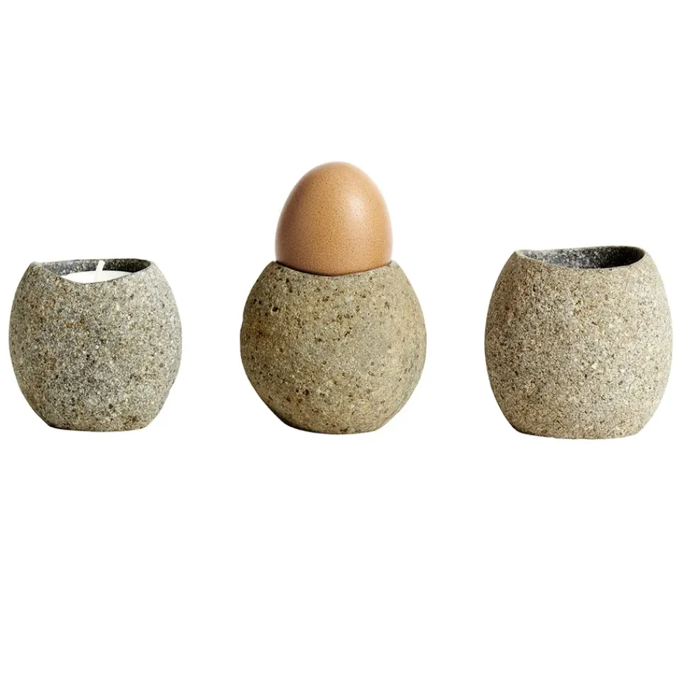 Egg Cups^MUUBS Valley egg cup, nature Brown