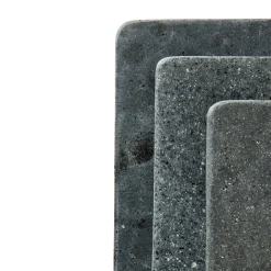 Trays^MUUBS Valley tapas tray 12x37 cm, Natural stone Grey