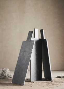 Trays^MUUBS Valley tapas tray 12x37 cm, Natural stone Grey