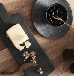 Trays^MUUBS Valley tapas tray 12x37 cm, Natural stone Grey
