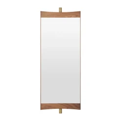 Outlet GUBI Vanity mirror 1, Walnut-brass BrownGold-coloured