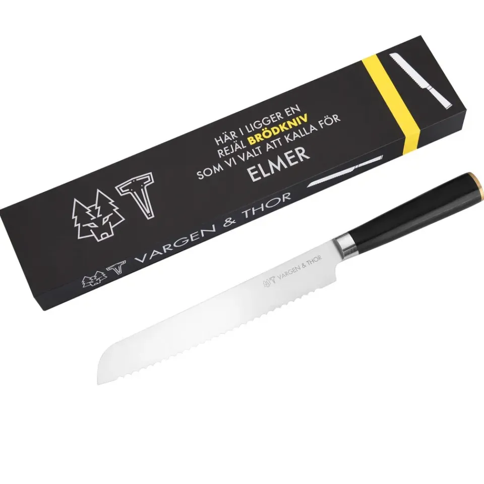 New Vargen & Thor Vargavinter bread knife 21 cm, Elmer Black