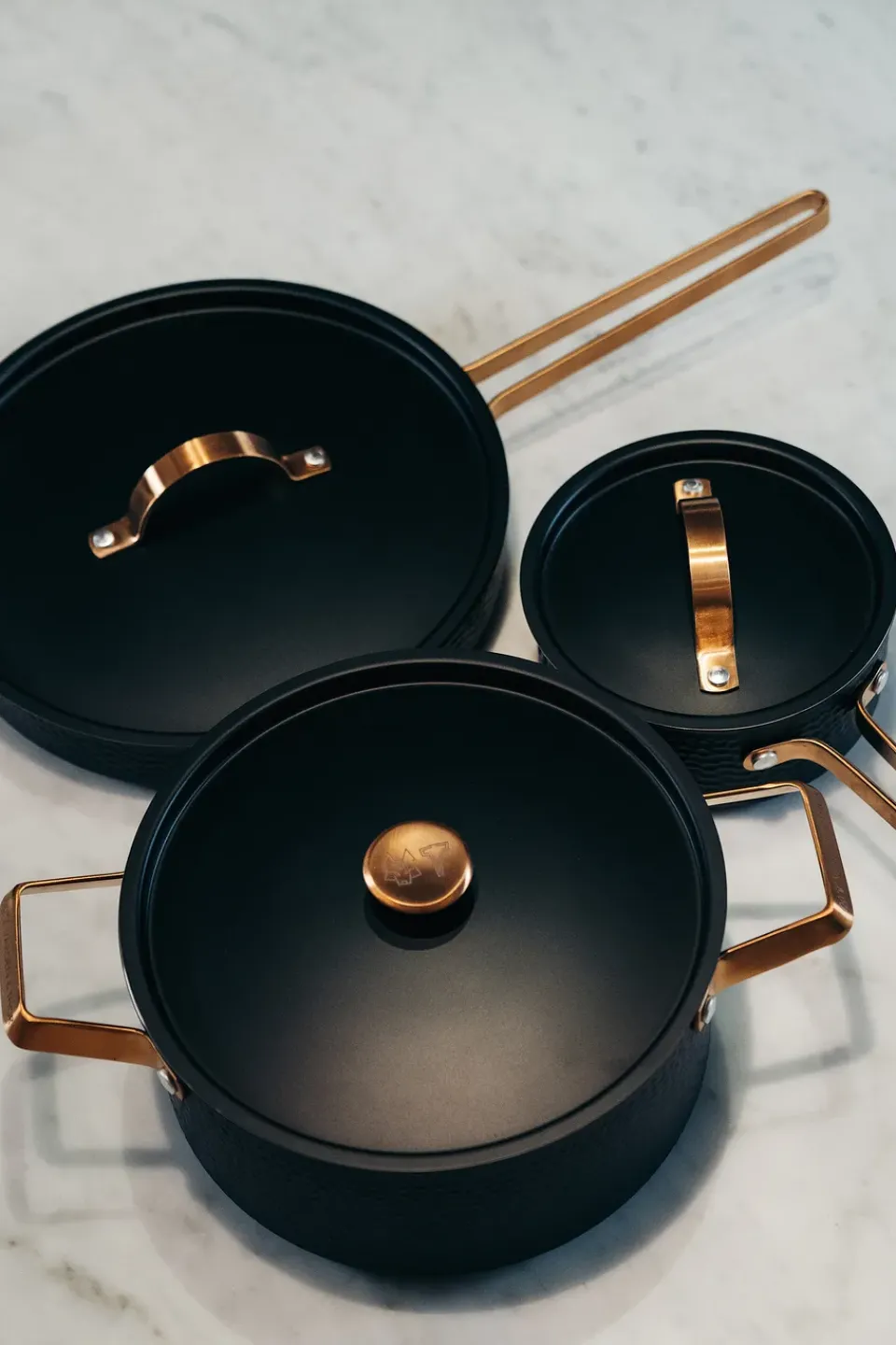 Hot Vargen & Thor Arvet pot set, 3 pieces Black