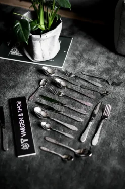 Online Vargen & Thor cutlery 16 pieces, greyfoot. silver Silver-coloured