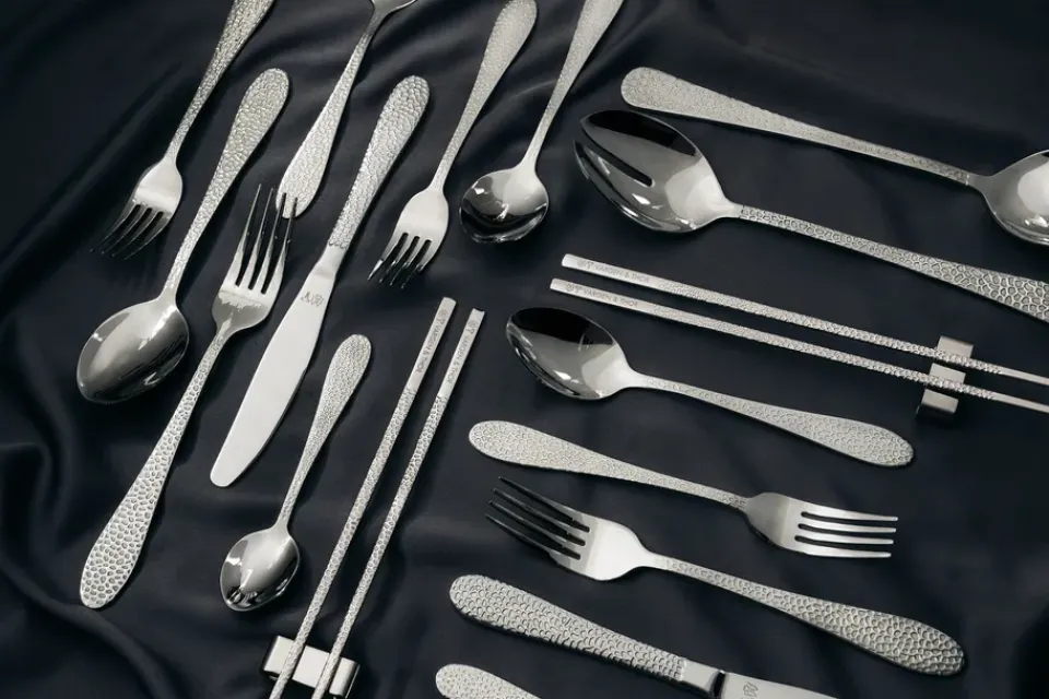 Online Vargen & Thor cutlery 16 pieces, greyfoot. silver Silver-coloured