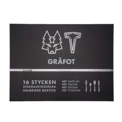 Online Vargen & Thor cutlery 16 pieces, greyfoot. silver Silver-coloured