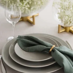 Himla Vasa napkin ring 4-pack, bronze Gold-coloured