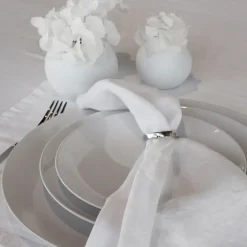 Clearance Himla Vasa napkin ring 4-pack, silver Silver-coloured