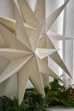 Sale Scandi Living Veil advent star, White, Ø90 cm Beige