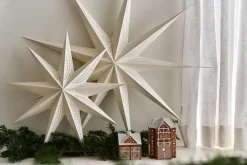 Sale Scandi Living Veil advent star, White, Ø90 cm Beige