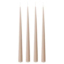 Candles^Bloomingville Velvet light4-pack, Grey