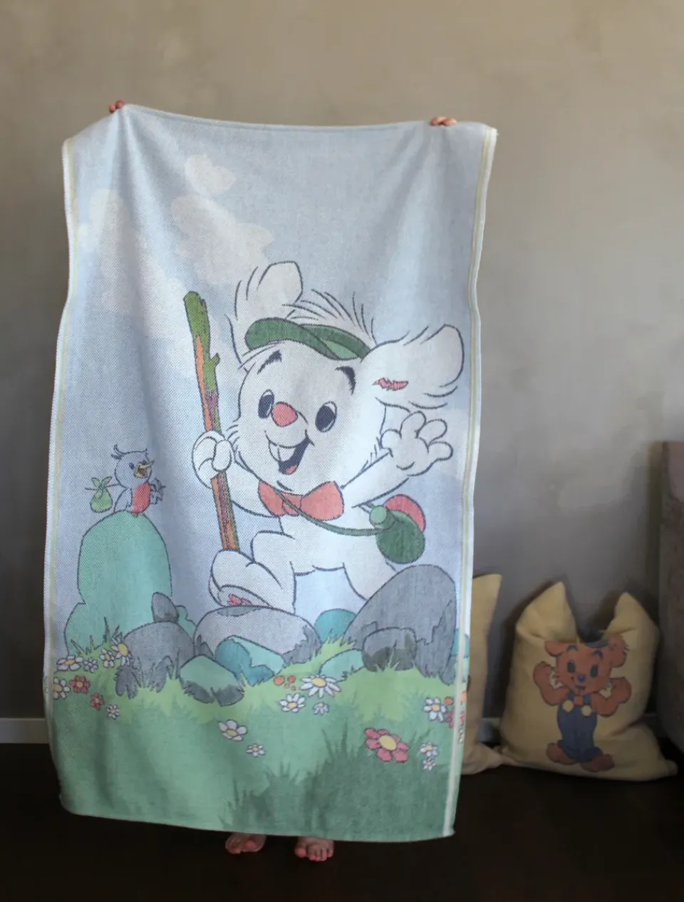Baby Blankets^Ekelund Linneväveri Äventyr children's blanket 72x105 cm, Multi