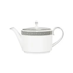 Discount Wedgwood Vera Wang Lace Platinum teapot, 1.1 l White