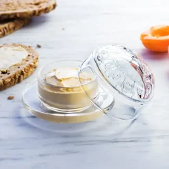 Butter Dishes^La Rochère Versailles butter dish Ø10 cm, Transparent